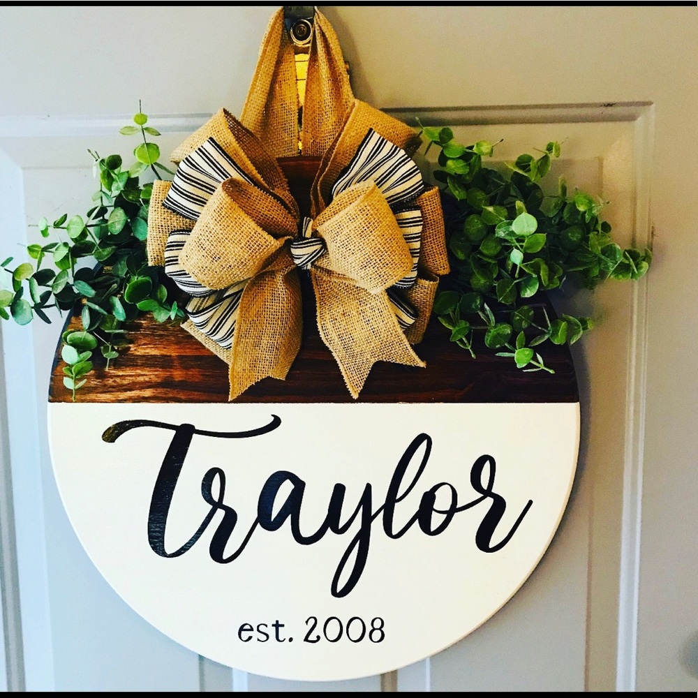 Custom Door hanger, wood